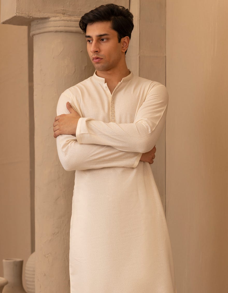 CREAM AYUDIA FORMAL KAMEEZ SHALWAR