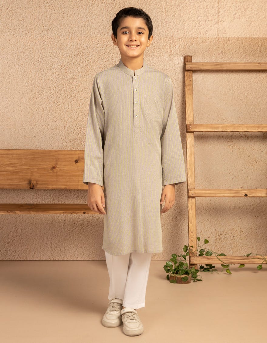 LIGHT PURPLE BUNNAT CASUAL KURTA