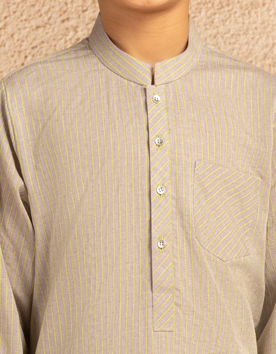 LIGHT PURPLE BUNNAT CASUAL KURTA