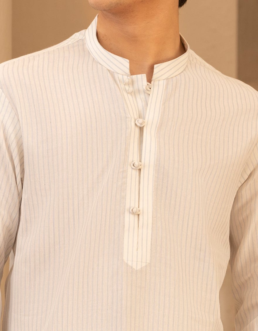 WHITE BUNNAT CASUAL KURTA