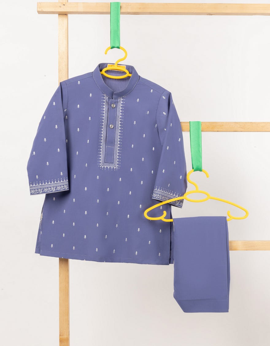 PURPLE BLENDED FORMAL KAMEEZ SHALWAR