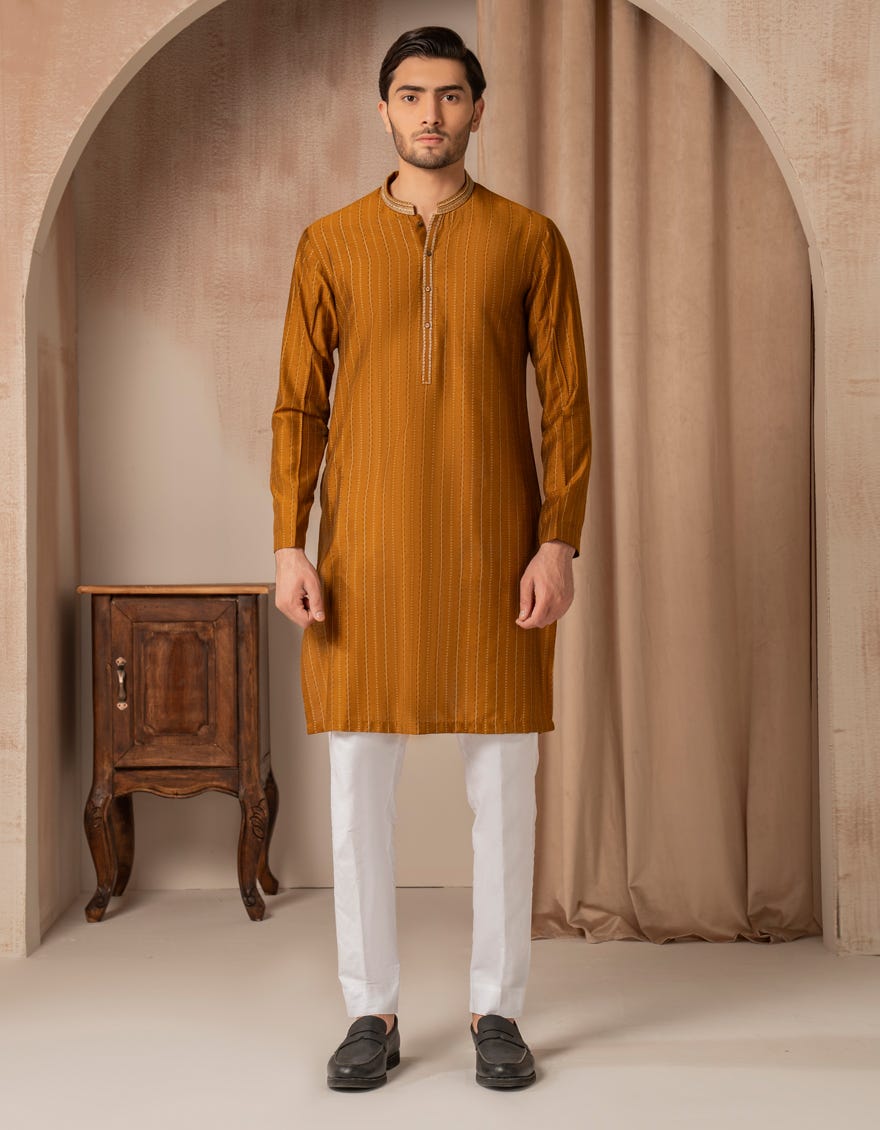 ochre-blended-special-kurta-jjkspa50274