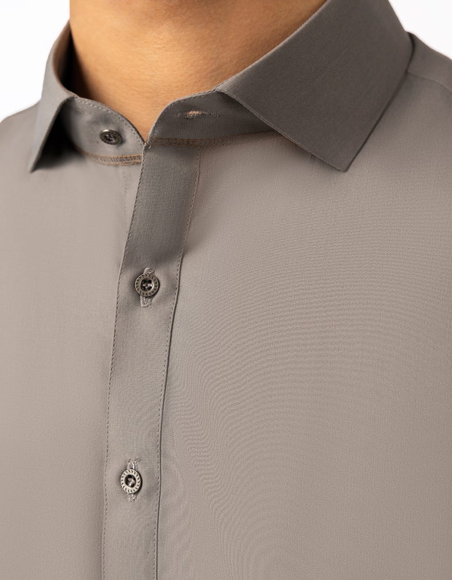 MUD GREY CASUAL KAMEEZ SHALWAR