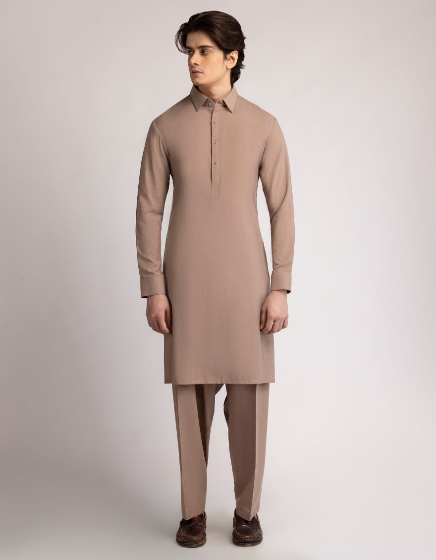 rust-brown-blended-plain-kameez-shalwar-jtksw50412