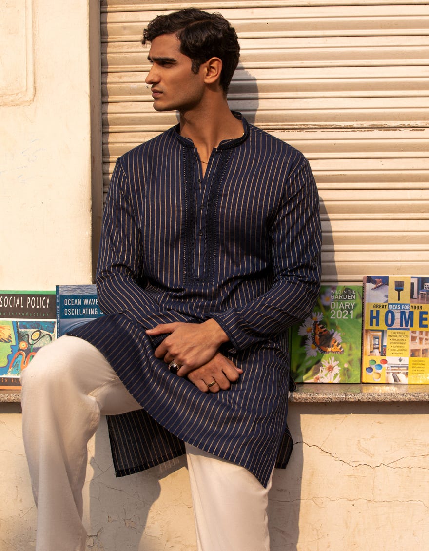 navy-blue-cotton-formal-short-kurta-jjthka50488