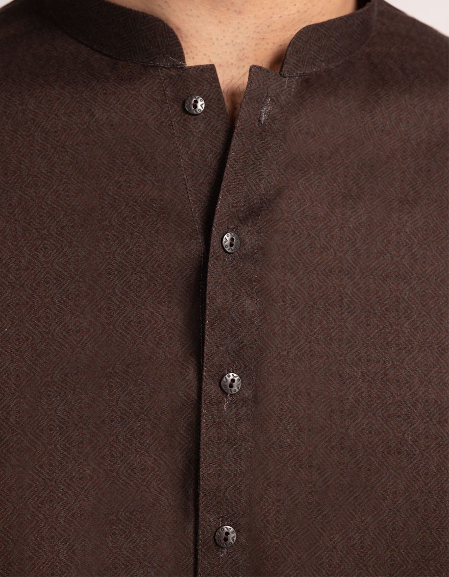 brown-cotton-casual-kurta-jjthka50391