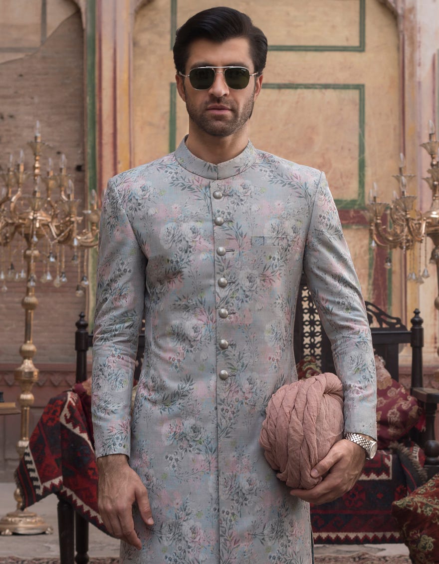 GREY SHWERWANI | JJSW-527