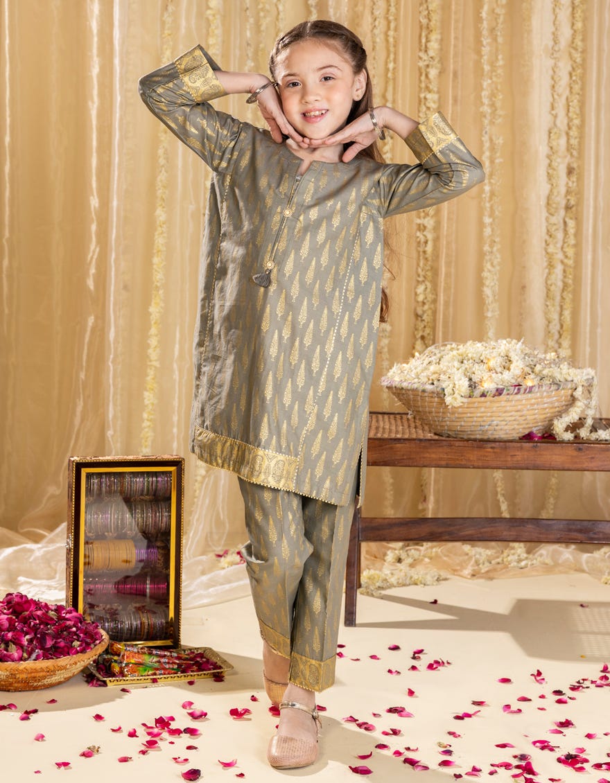 GREY LAWN PRINTED 2PC | JGKL-S-JGST-25-5609