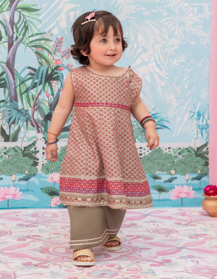 Brown Lawn Stitched 2 Piece | Jgkl-S-Jk2-24-5624