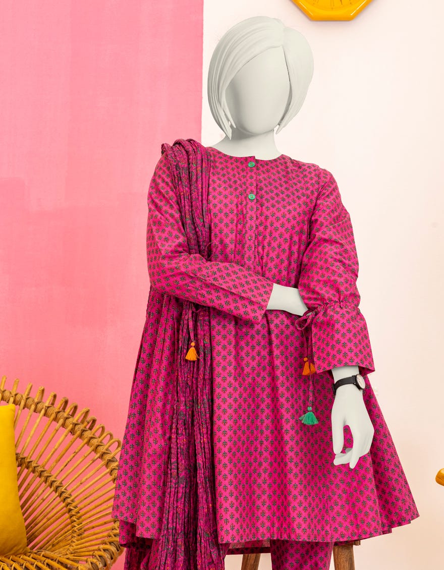 Magenta Lawn Teens 3 Piece Stitched | Jgk-S-Ygtl-603-24