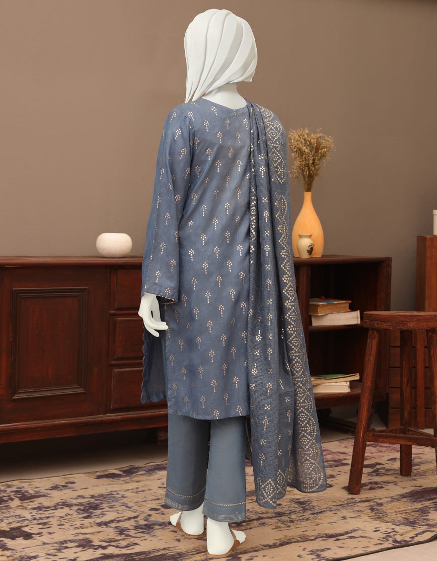 BLUE SILK TEENS 3PC | JGK-YGTL-W-627-22 FB