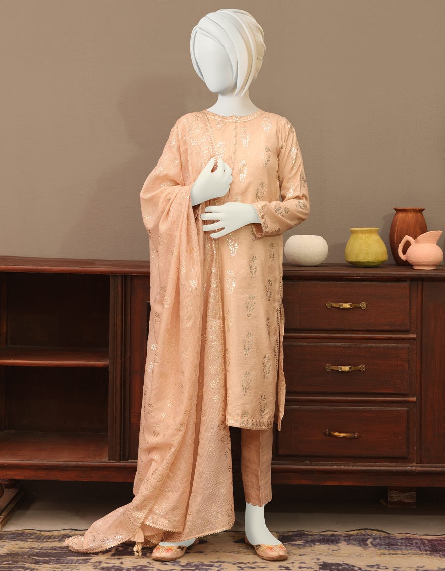 CHAMPAGNE SILK TEENS 3PC | JGK-YGTL-W-630-22 FB