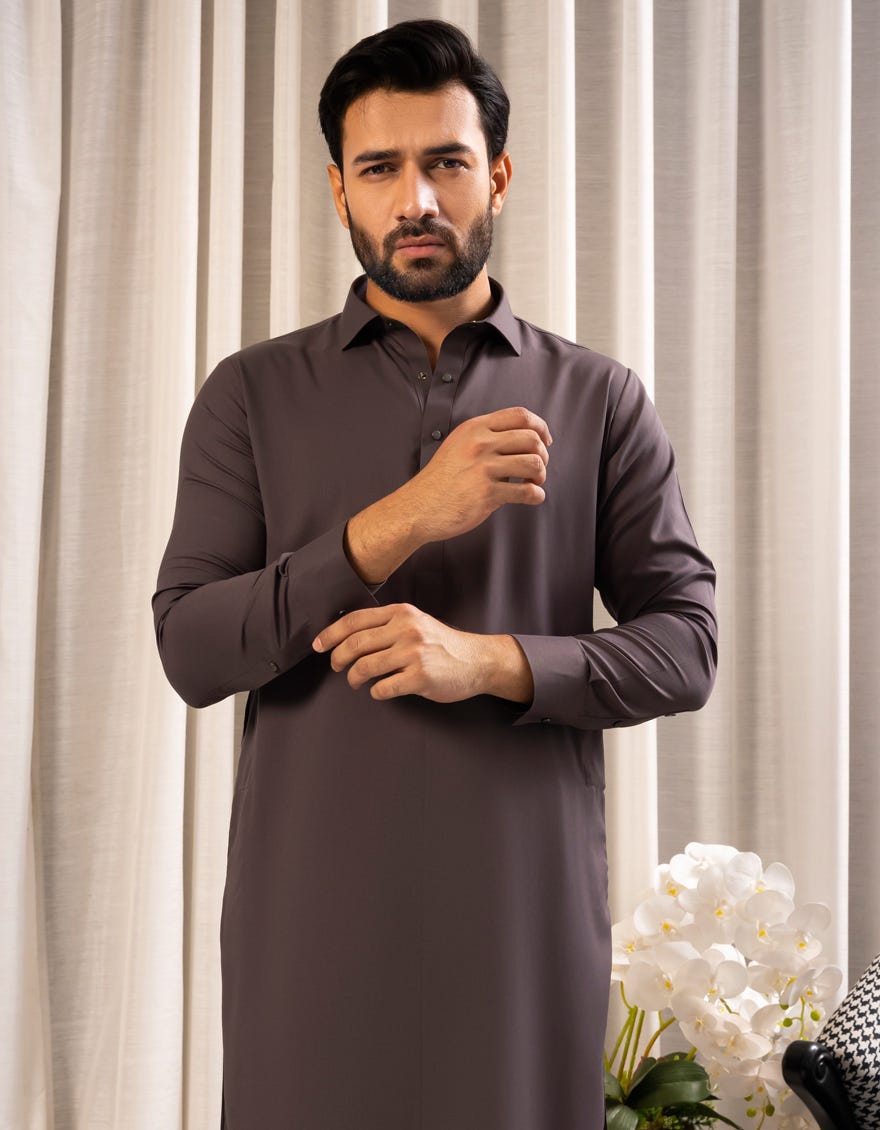 GREY SIGNATURE KAMEEZ SHALWAR | JJKS-A-80006