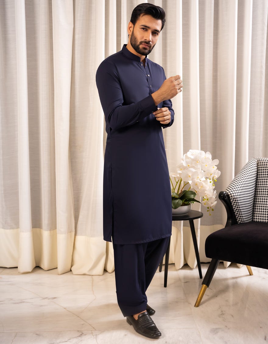 BLUE SIGNATURE KAMEEZ SHALWAR | JJKS-A-80010