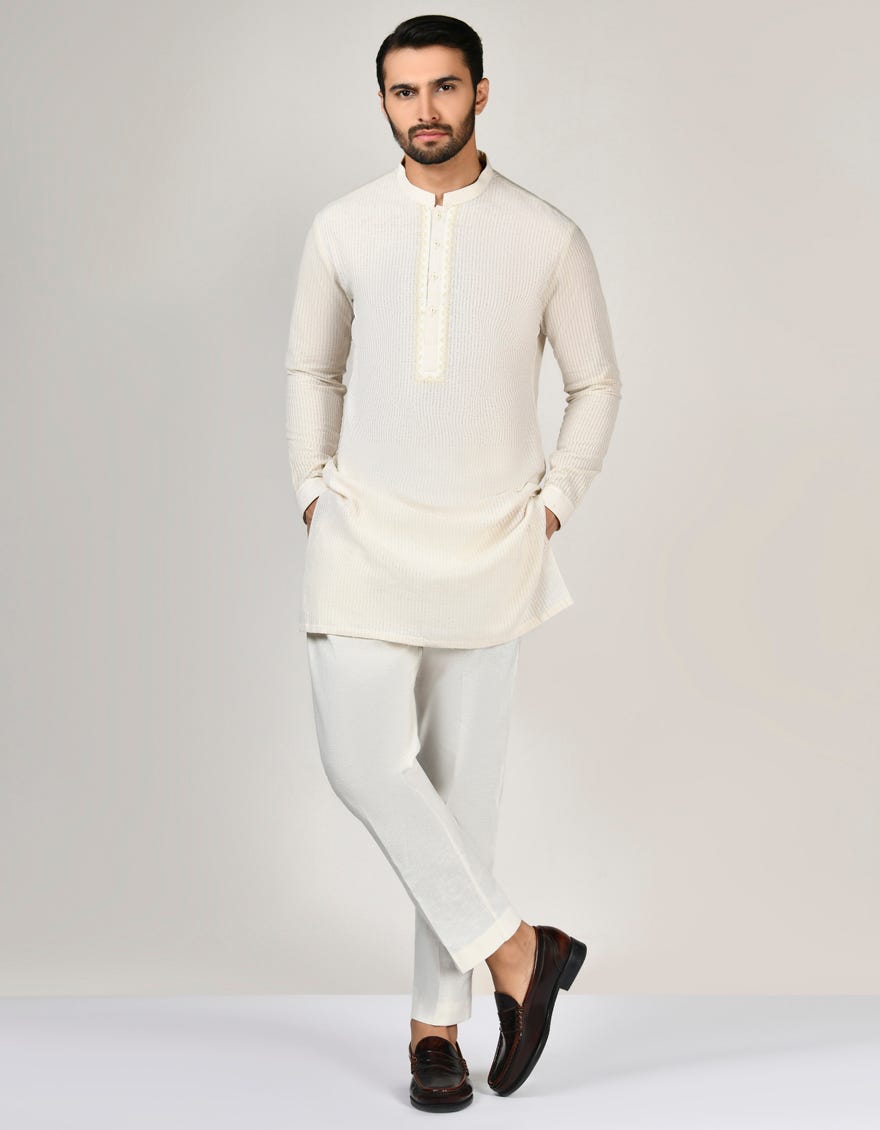 Green Cotton Men's Kurta Pajama | Jjkp-A-90389