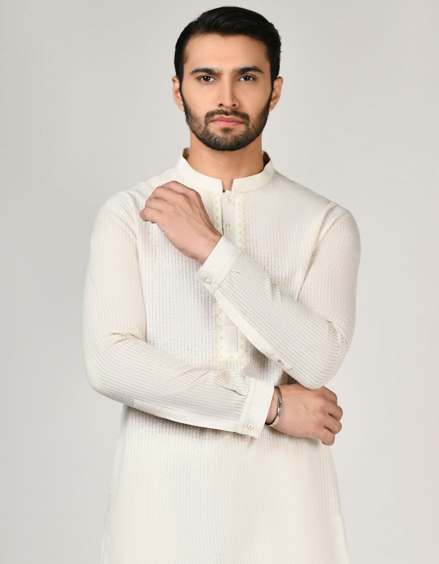 Green Cotton Men's Kurta Pajama | Jjkp-A-90389