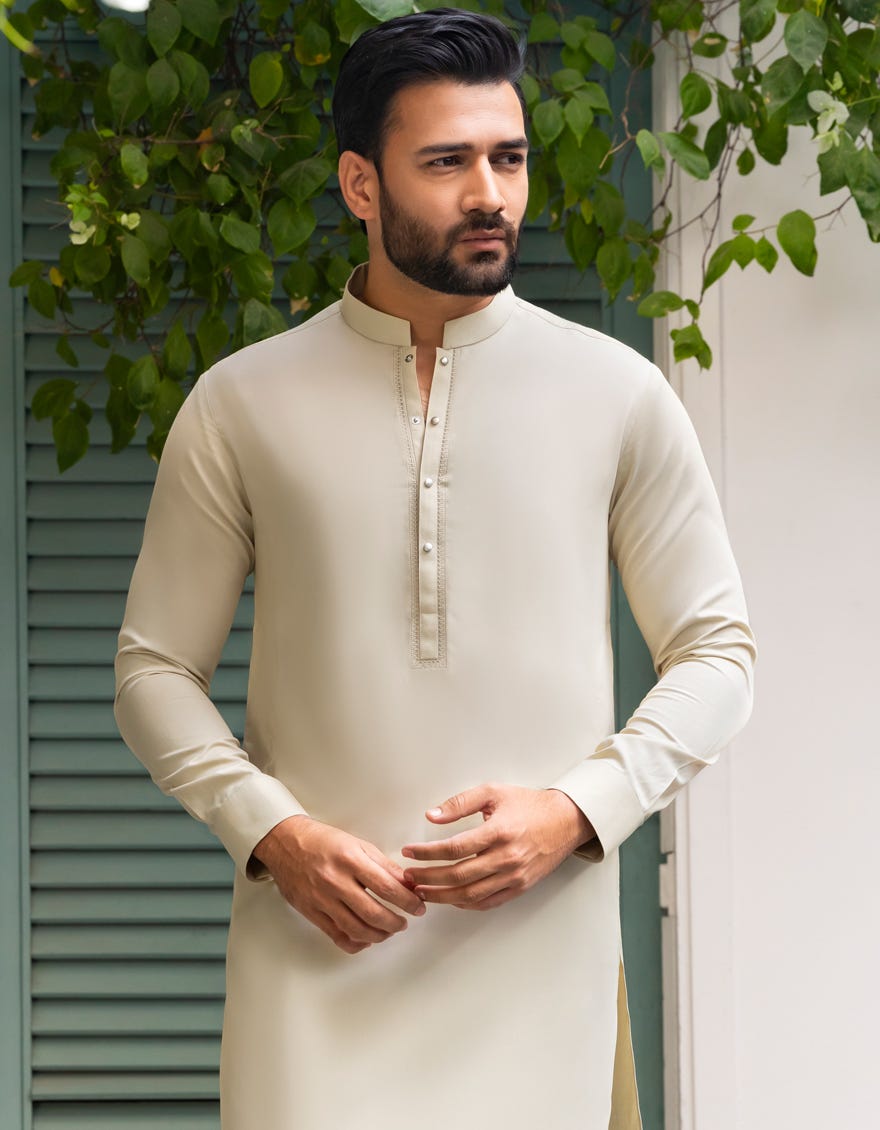 PISTACHIO BLENDED KAMEEZ SHALWAR | JJKS-A-90510