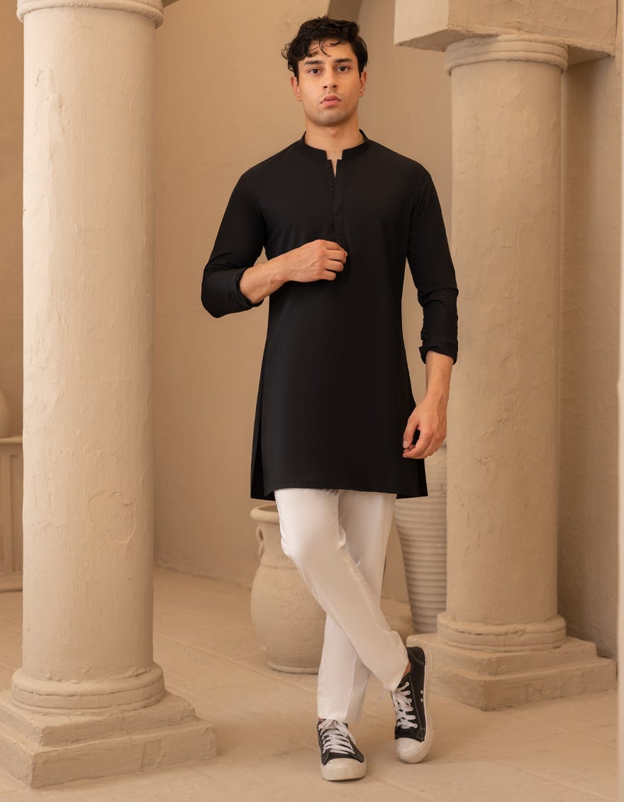 black-blended-short-kurta-jtshka90537
