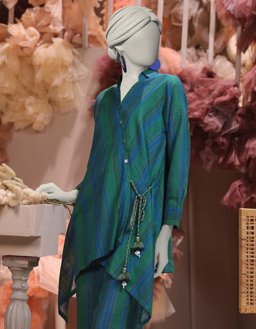 MULTICOLOR KHADDAR PRINTED UNSTITCHED 1PC