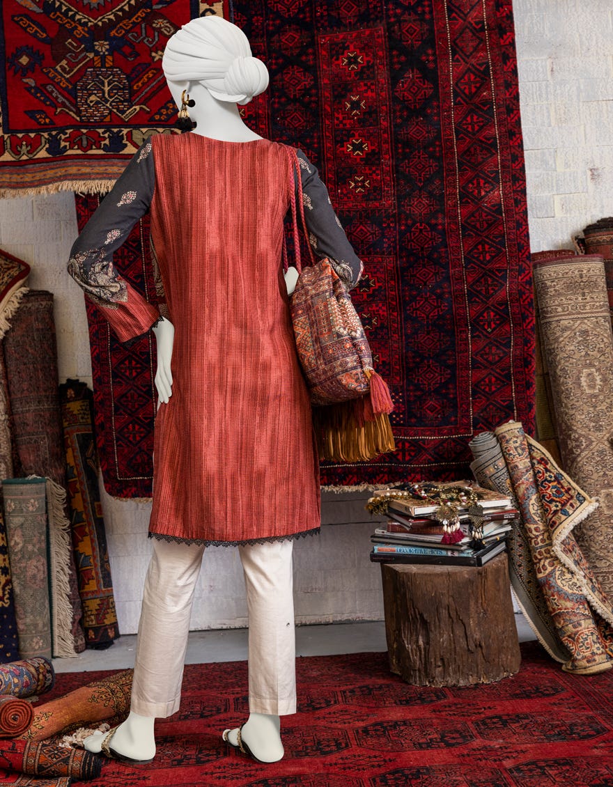 Black Khaddar Women's Kurti | Jjlk-W-Jpwk-23-993