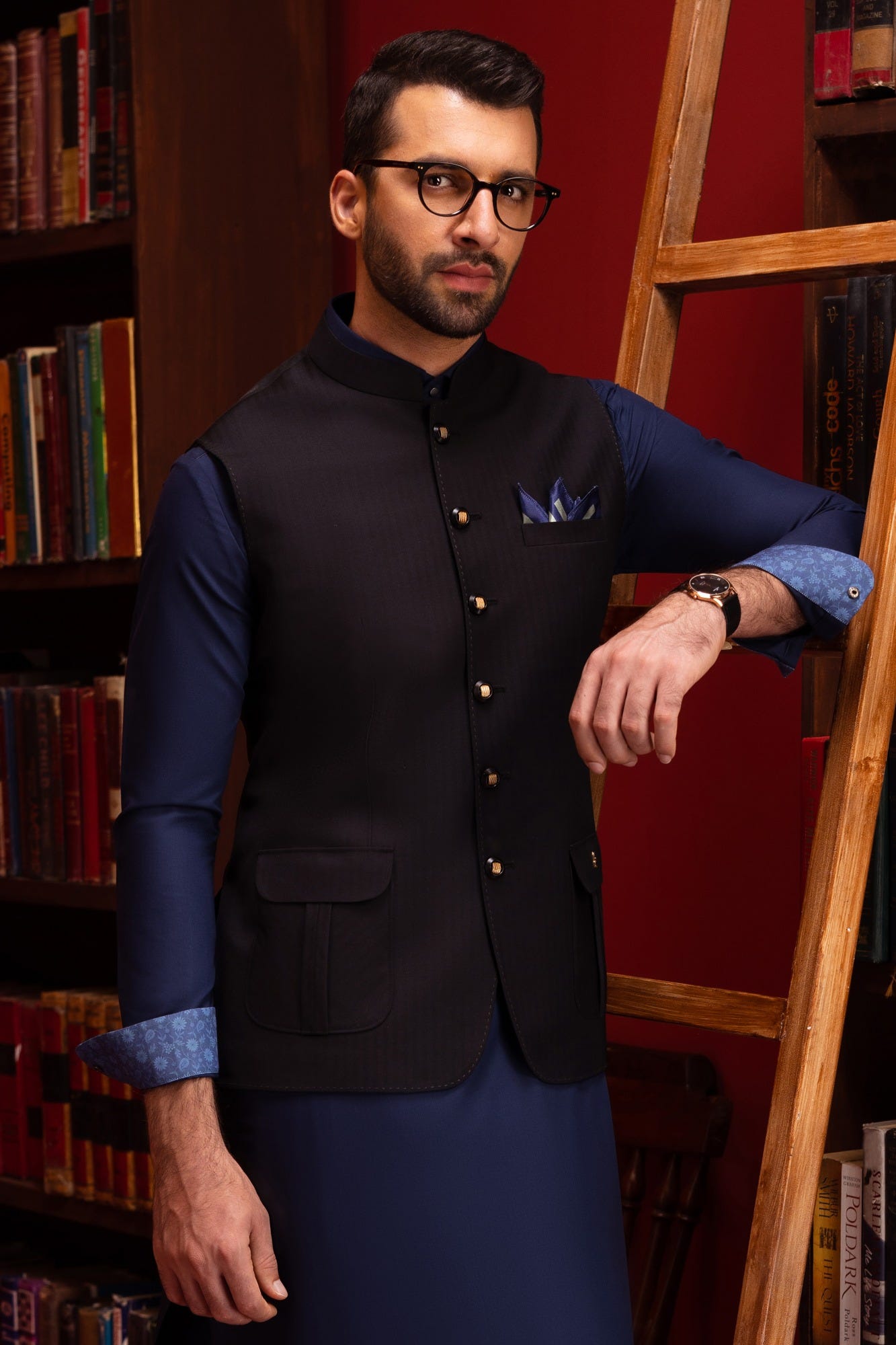 antalya-navy-blue-kameez-shalwar