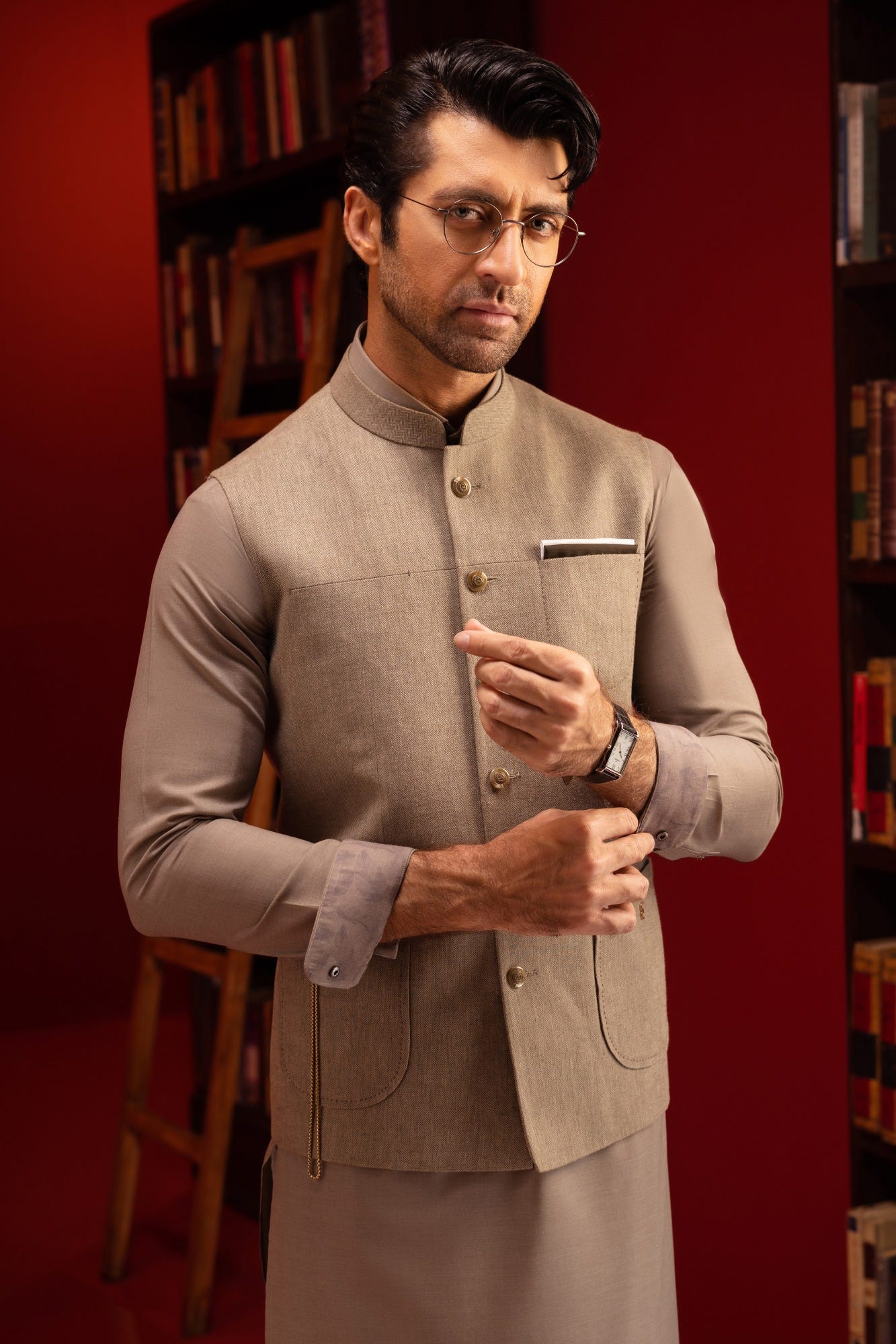 baku-brown-kameez-shalwar