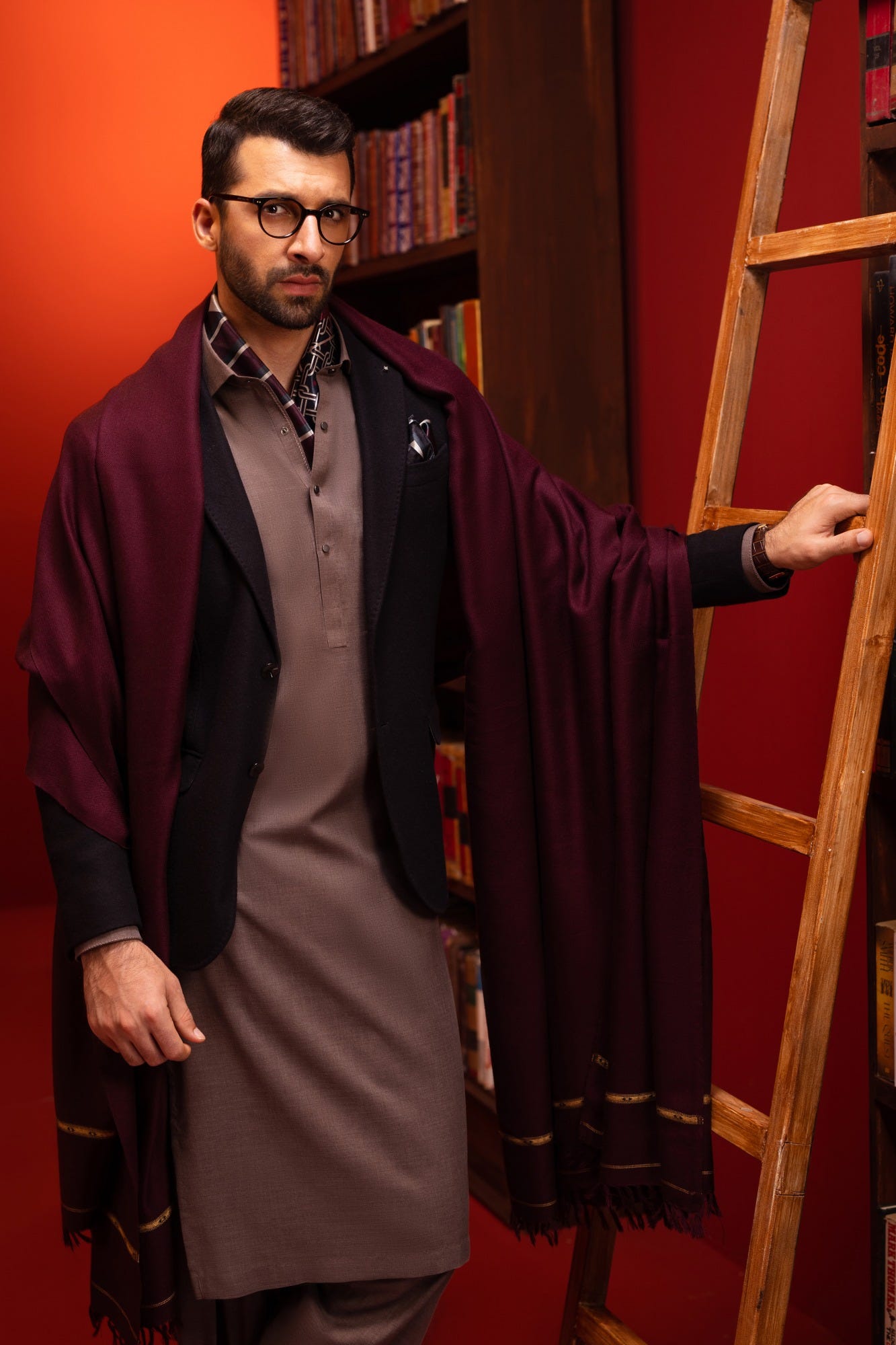 baku-tan-brown-kameez-shalwar