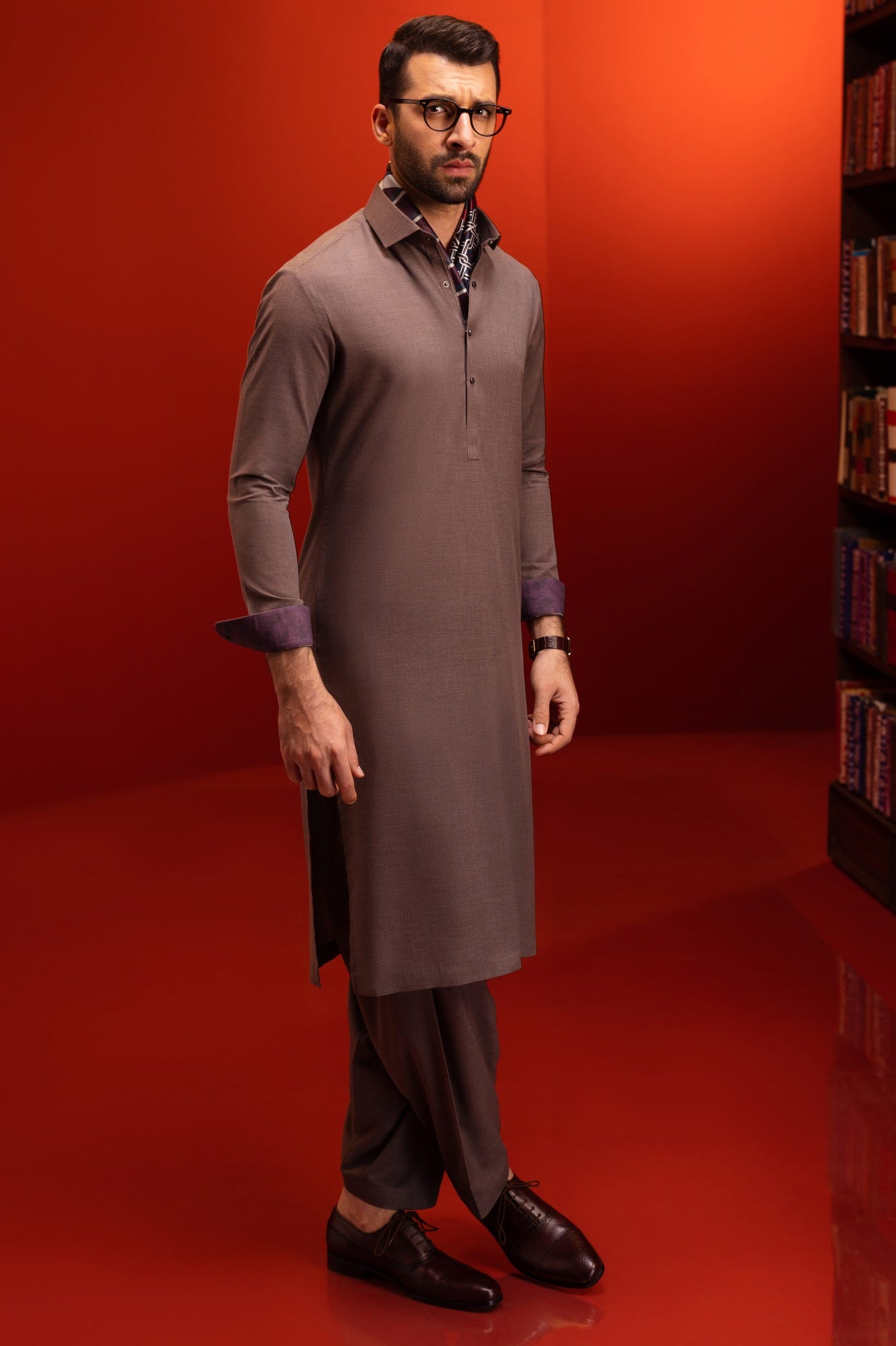 baku-tan-brown-kameez-shalwar