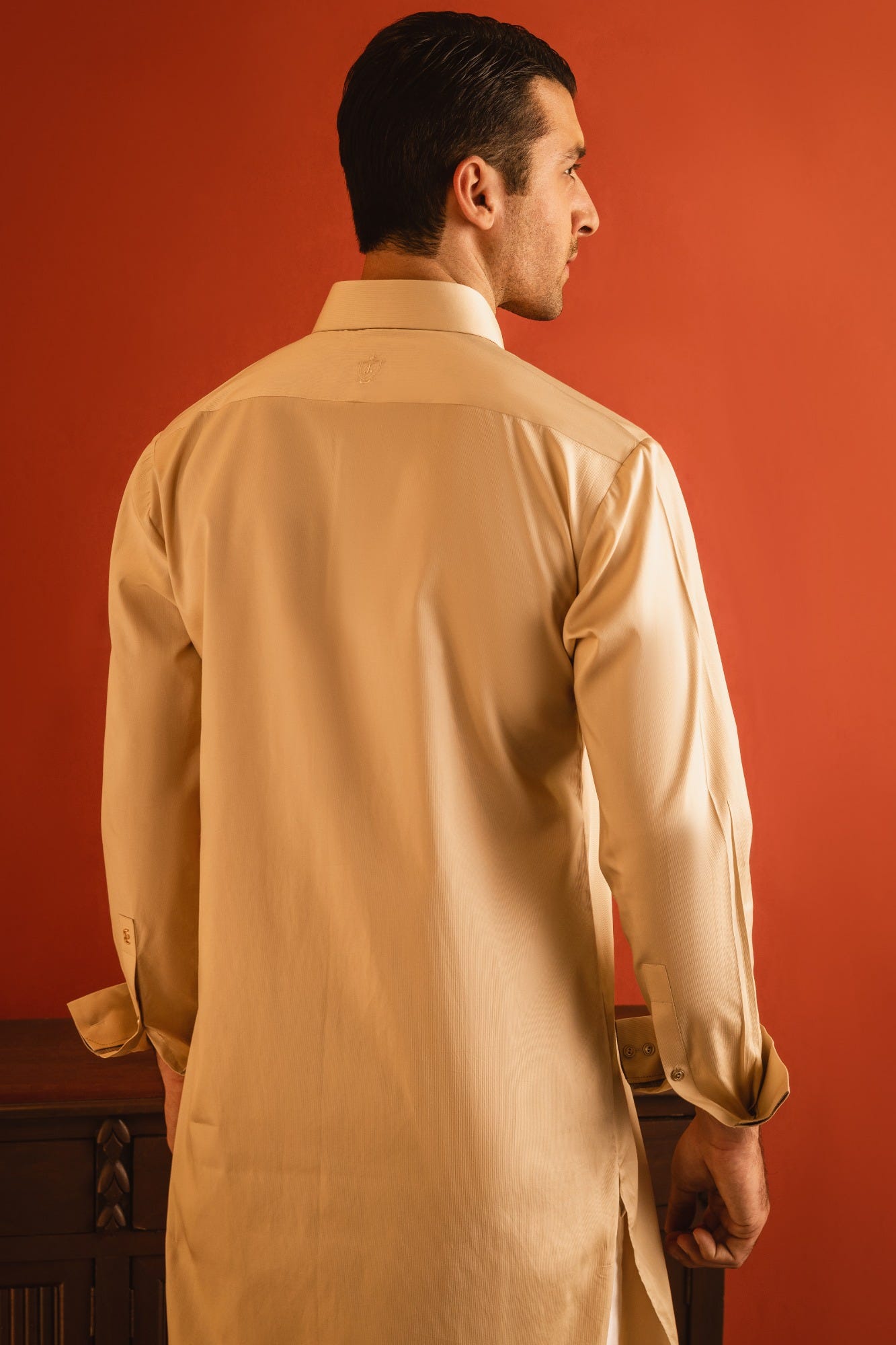BARCELONA - BEIGE COTTON KURTA TROUSER