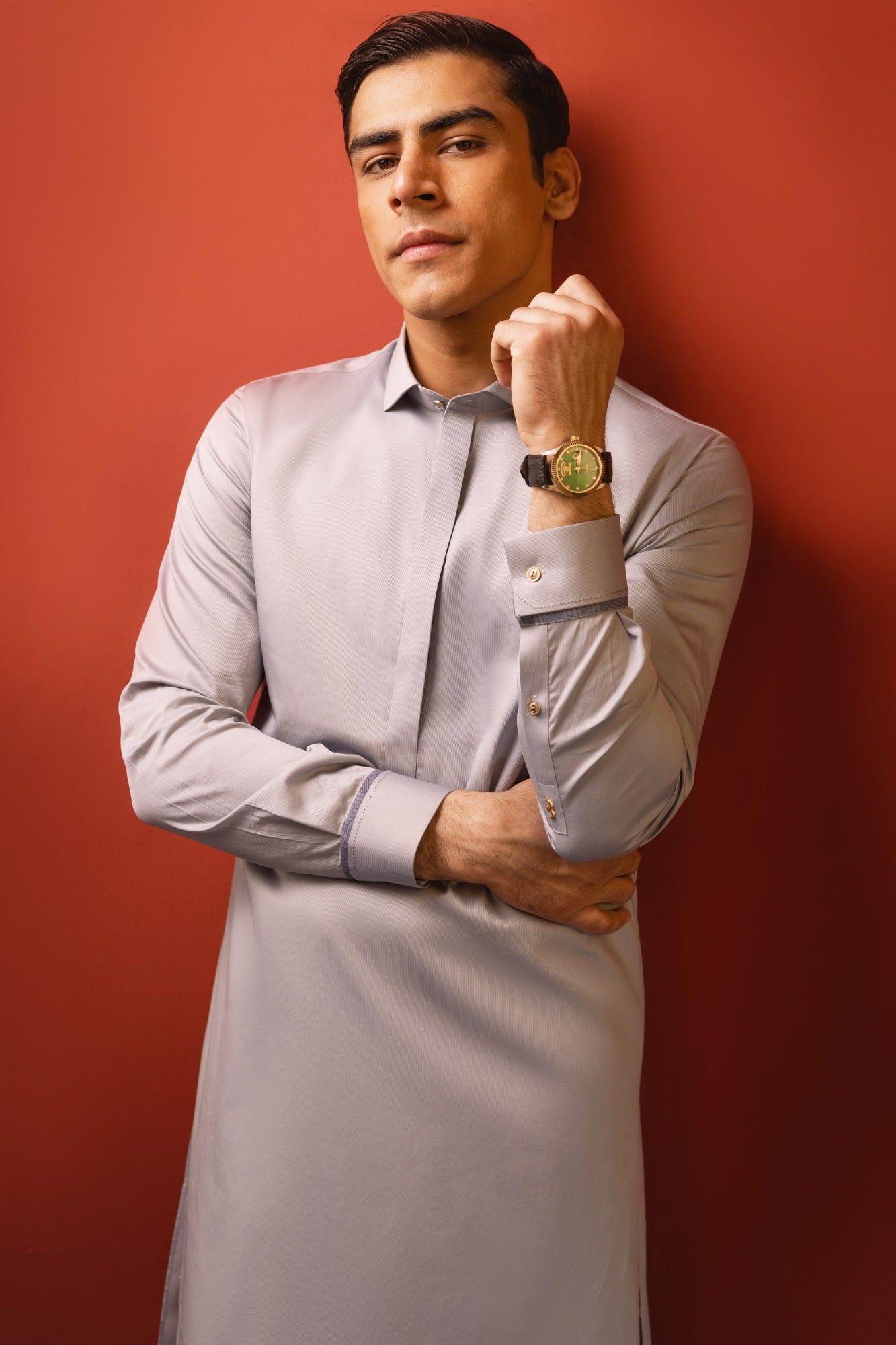 BARCELONA - LIGHT GREY COTTON KURTA TROUSER