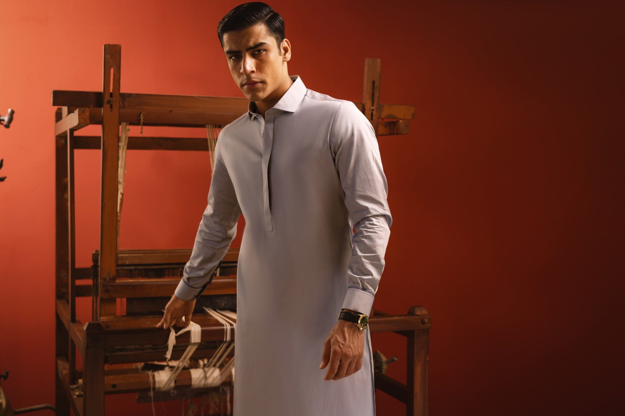 BARCELONA - LIGHT GREY COTTON KURTA TROUSER