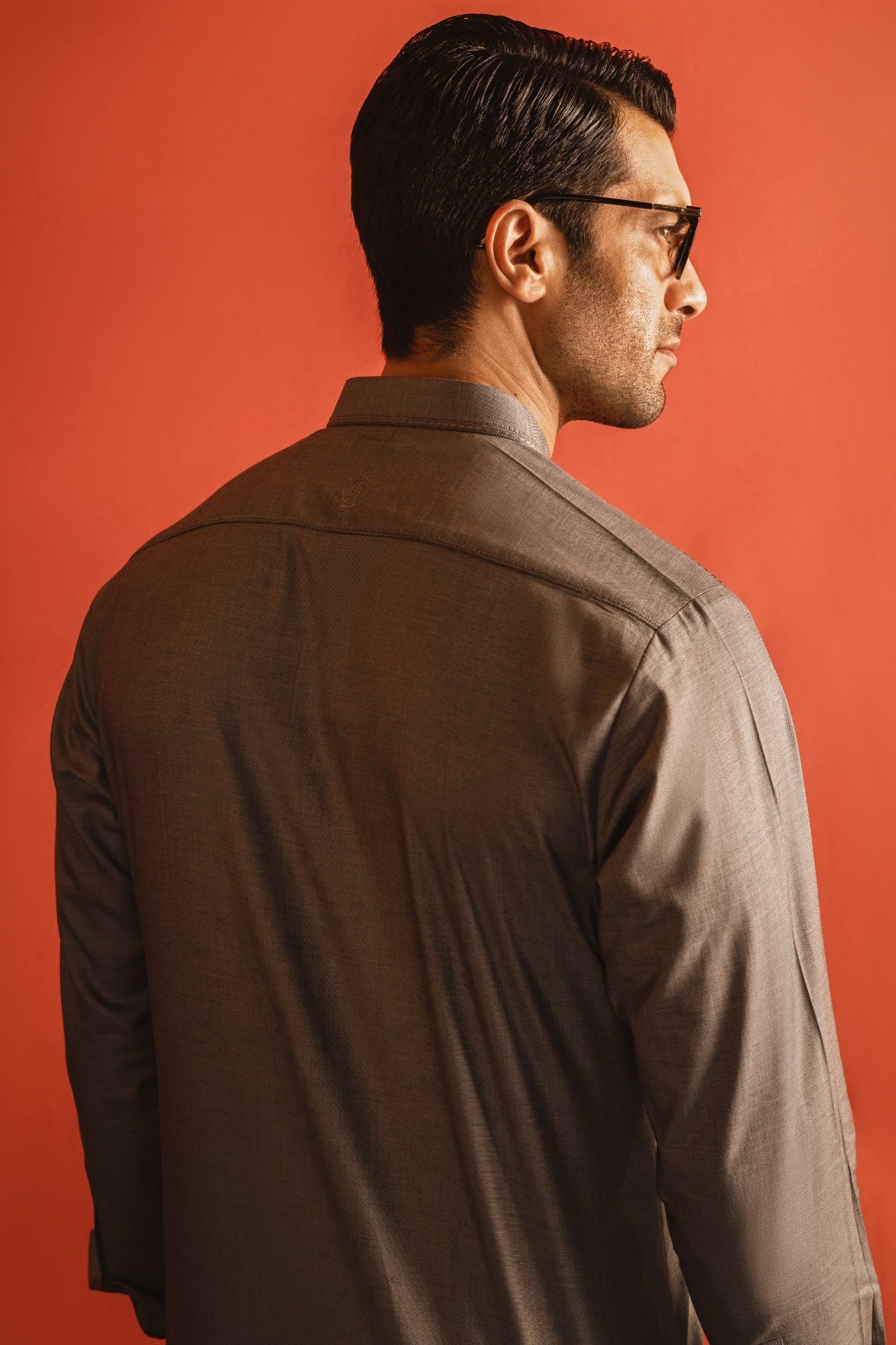 BELGIUM - GREY COTTON KURTA TROUSER