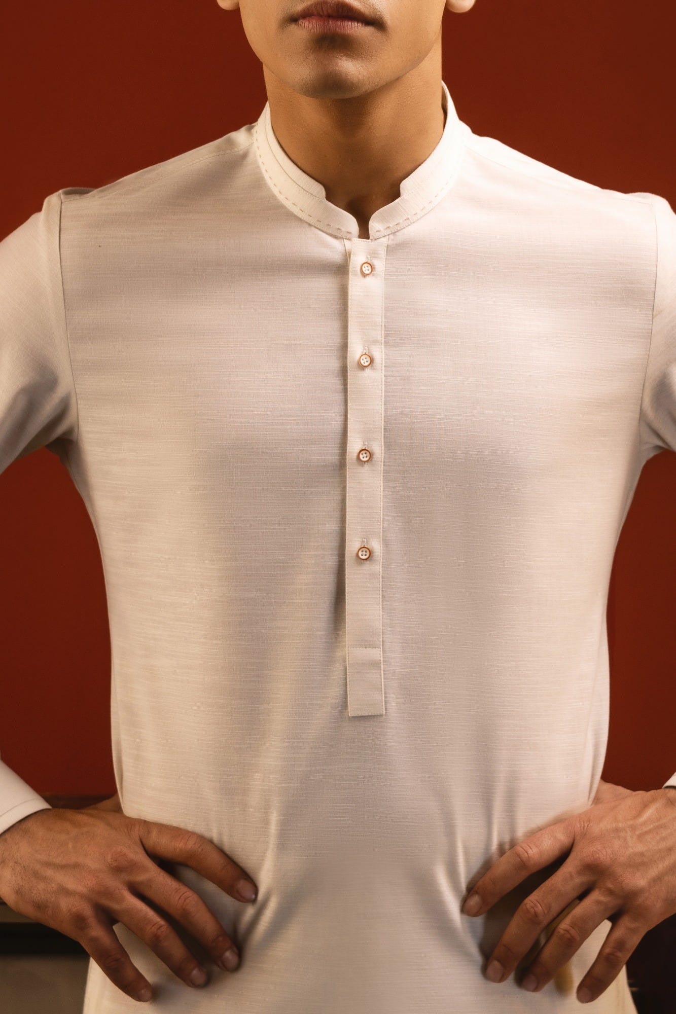 BERLIN - FAWN COTTON KURTA TROUSER