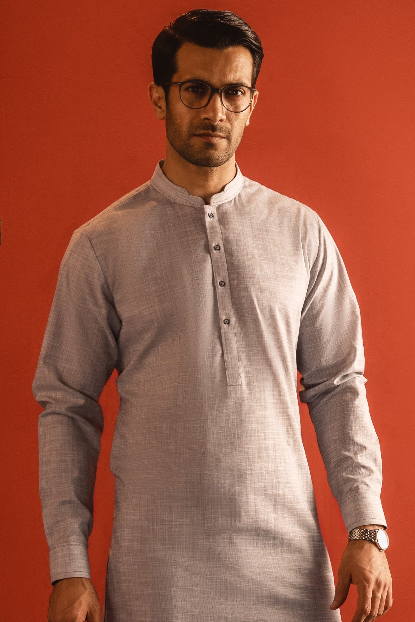 BERLIN - ASH GREY COTTON KURTA TROUSER