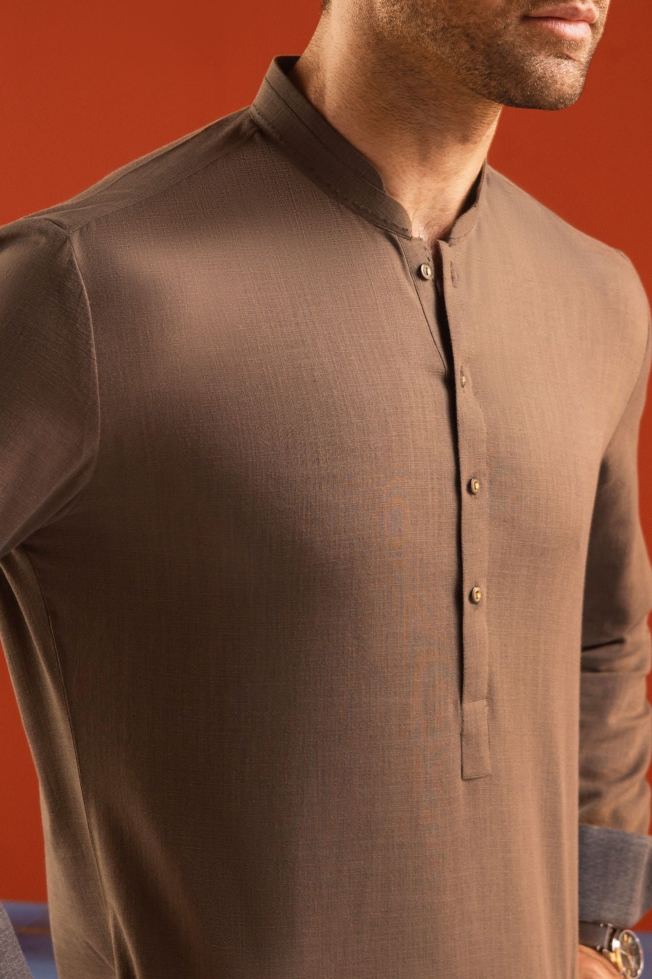 BERLIN - OLIVE GREEN COTTON KURTA TROUSER