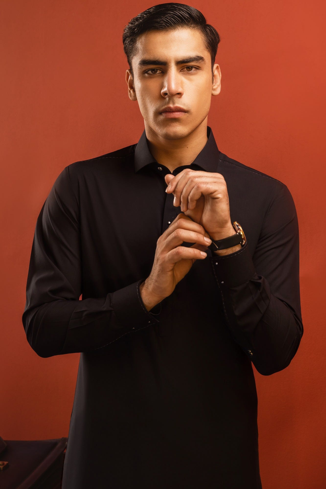 CAIRO - BLACK BLENDED KAMEEZ SHALWAR