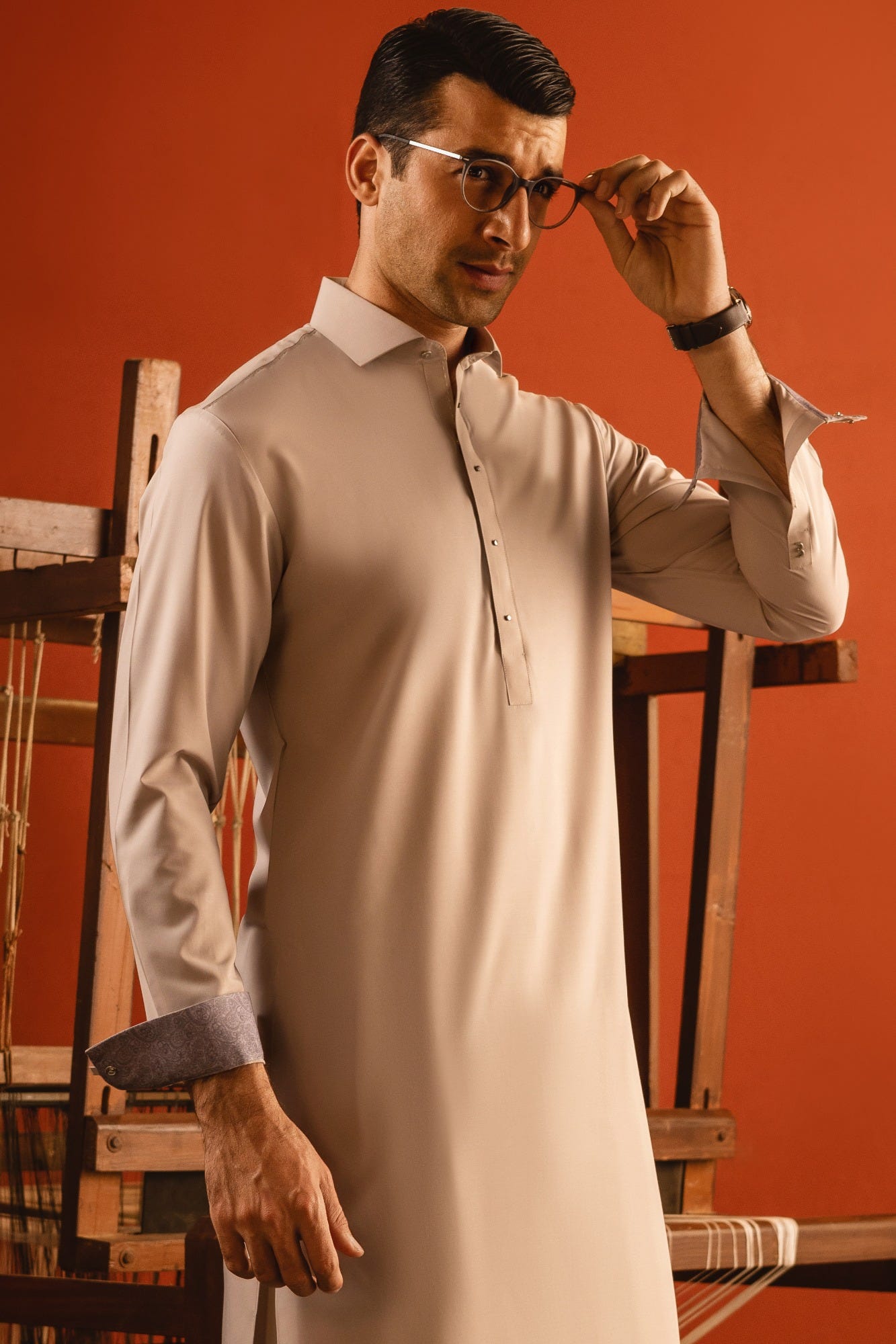 CAIRO - SAND BLENDED KAMEEZ SHALWAR