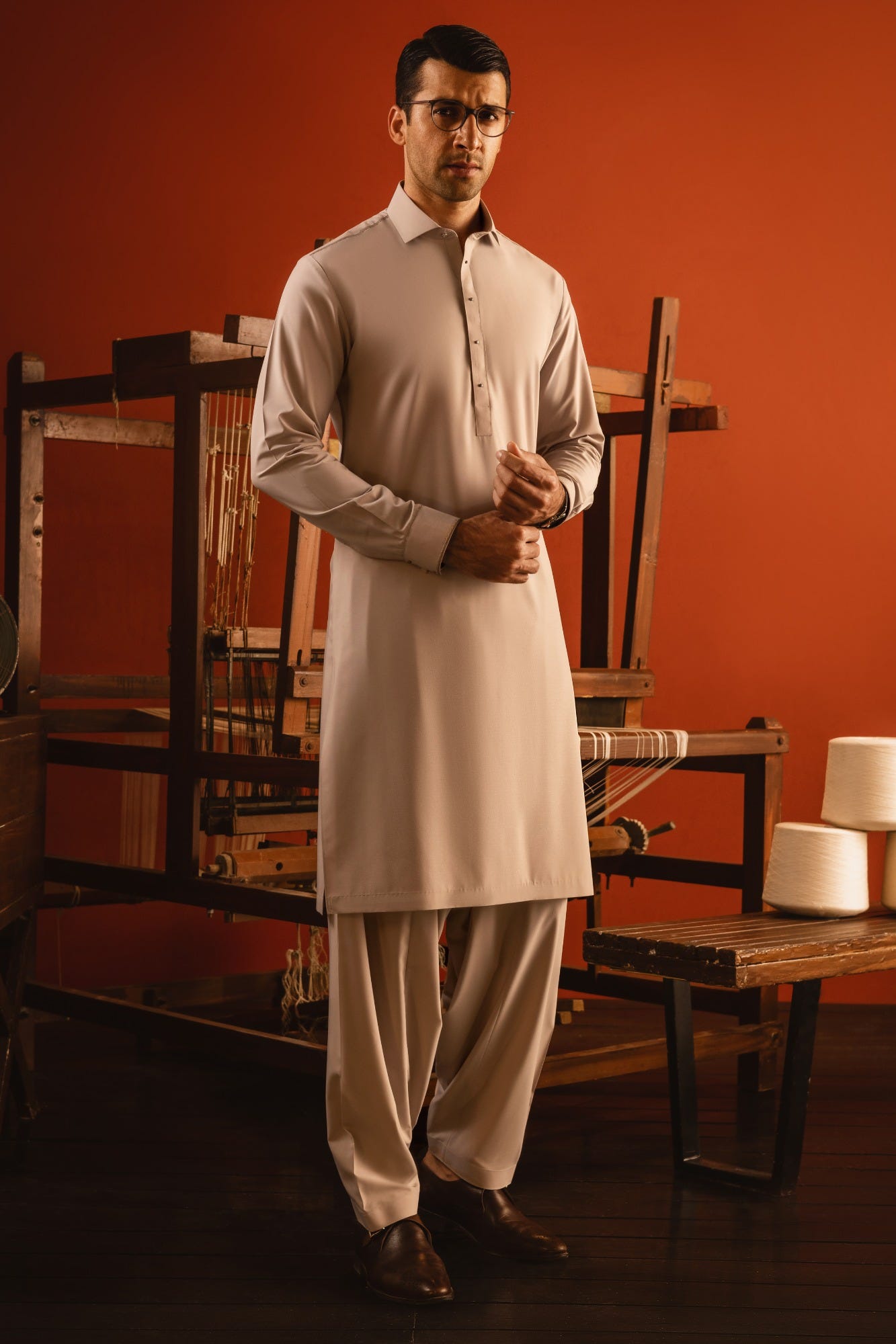 CAIRO - SAND BLENDED KAMEEZ SHALWAR