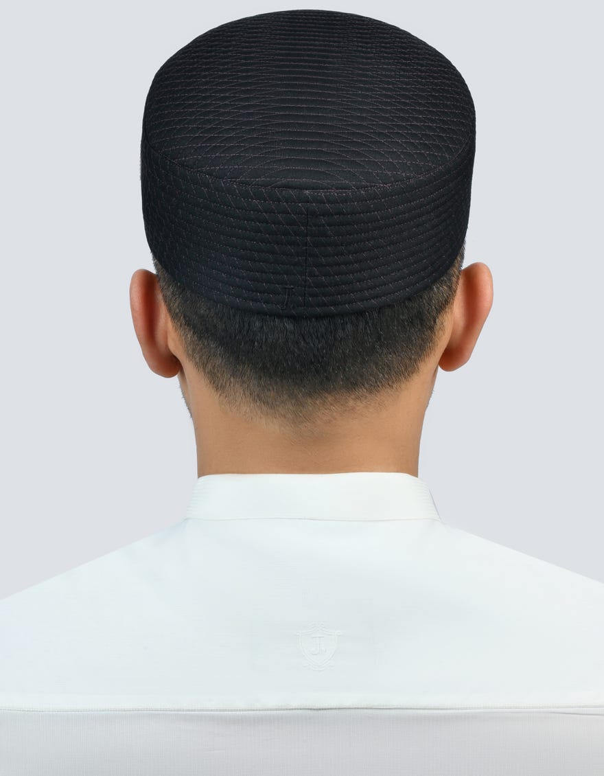 Black Blended Men Cap | Jj-Cap-0018-R63