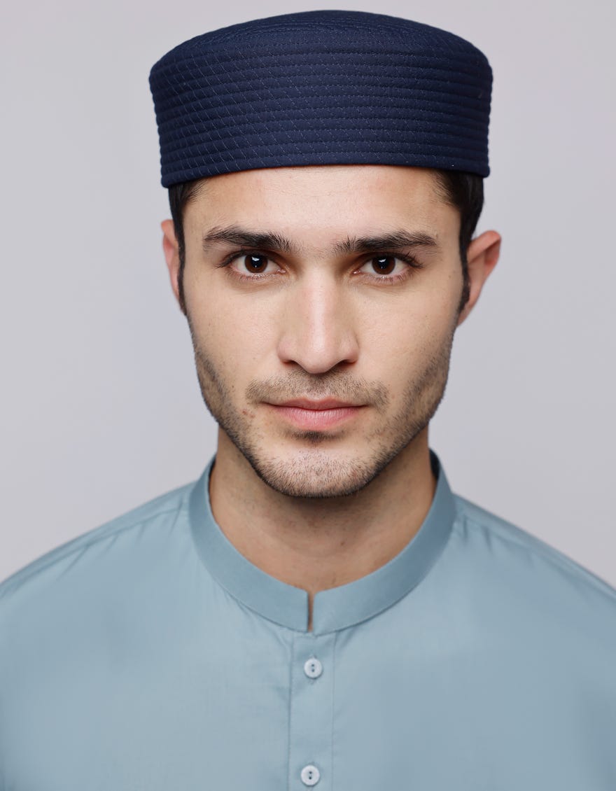 BLUE BLENDED MEN CAP | JJ-CAP-0018-R67
