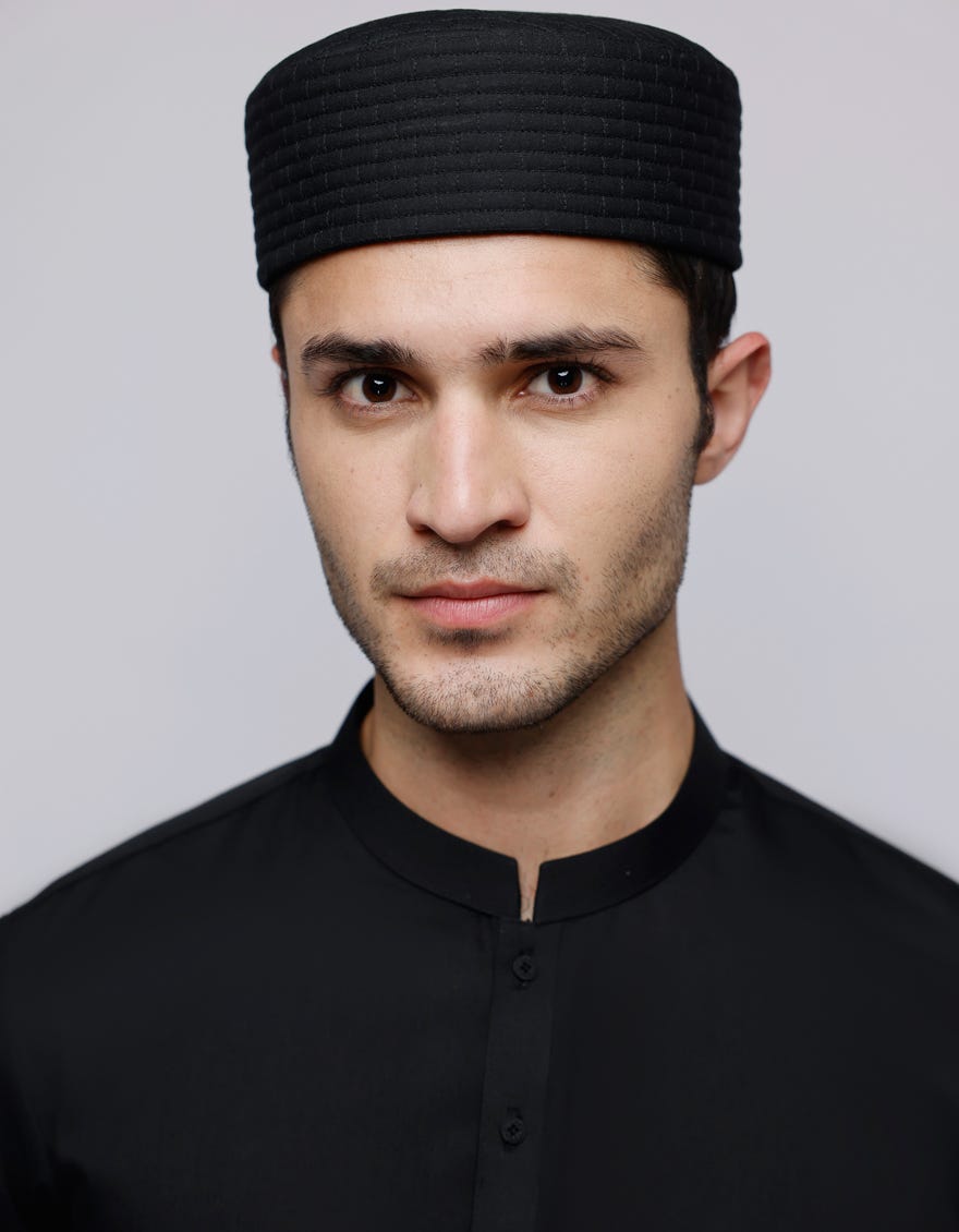 BLACK BLENDED MEN CAP | JJ-CAP-0026-R22