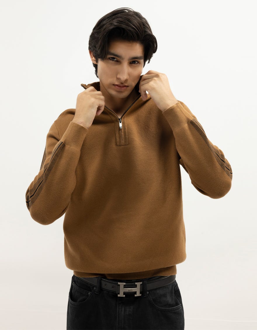 neptune-a-brown-half-zip-mockneck-sweater-ccswt0071