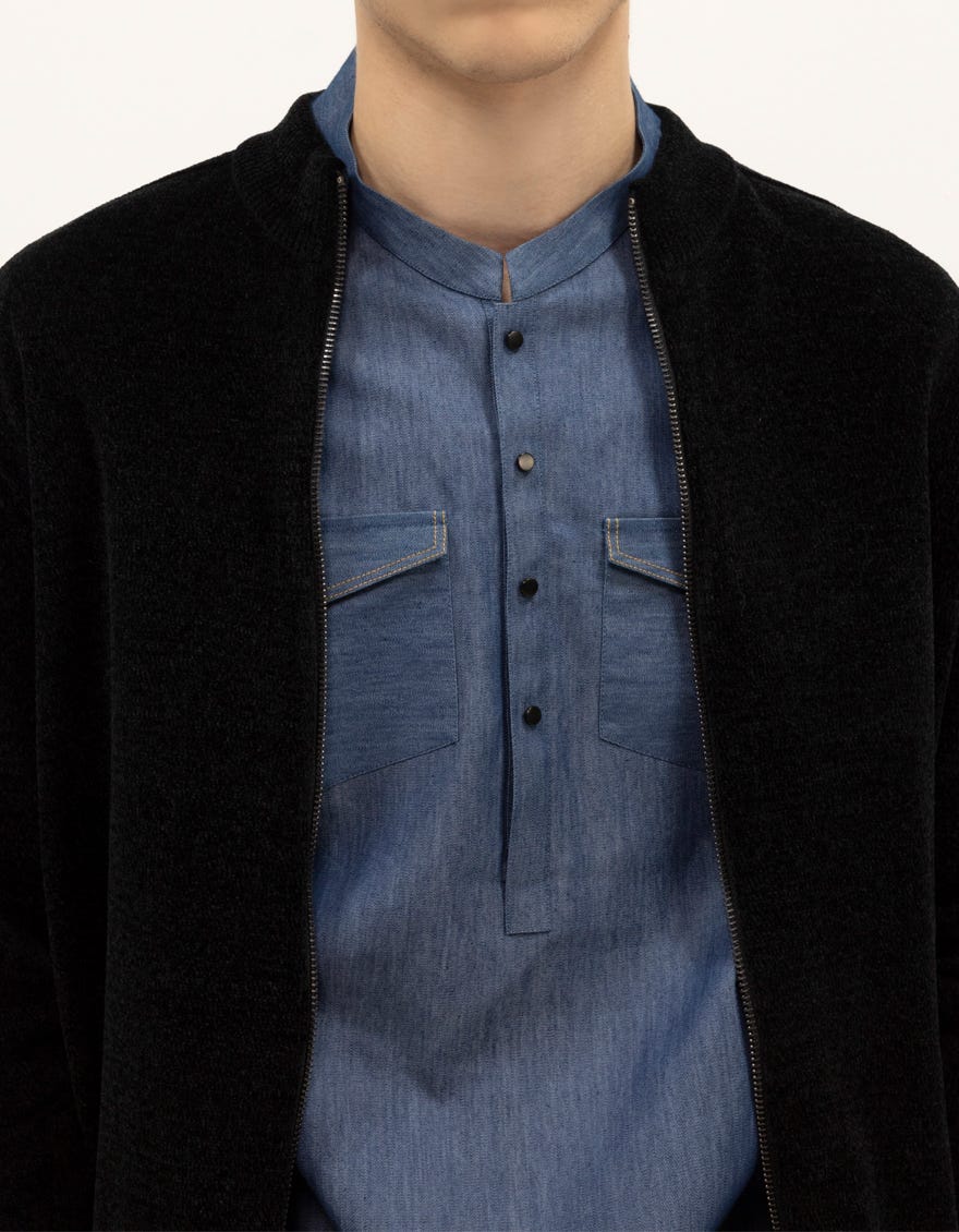 jupiter-c-black-cardigan-zipdown-mockneck-sweater-ccswt0084