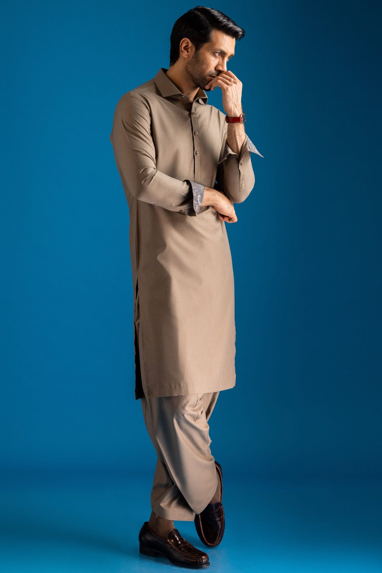 SWITZERLAND - SAND BLENDED KAMEEZ SHALWAR