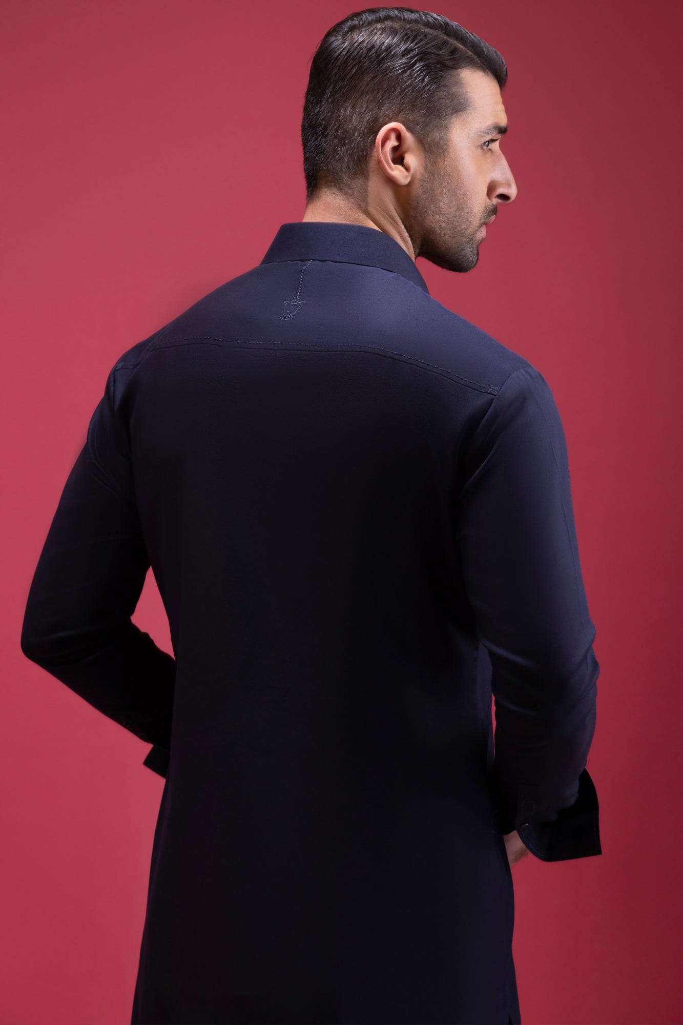 SWITZERLAND - NAVY BLENDED KAMEEZ SHALWAR