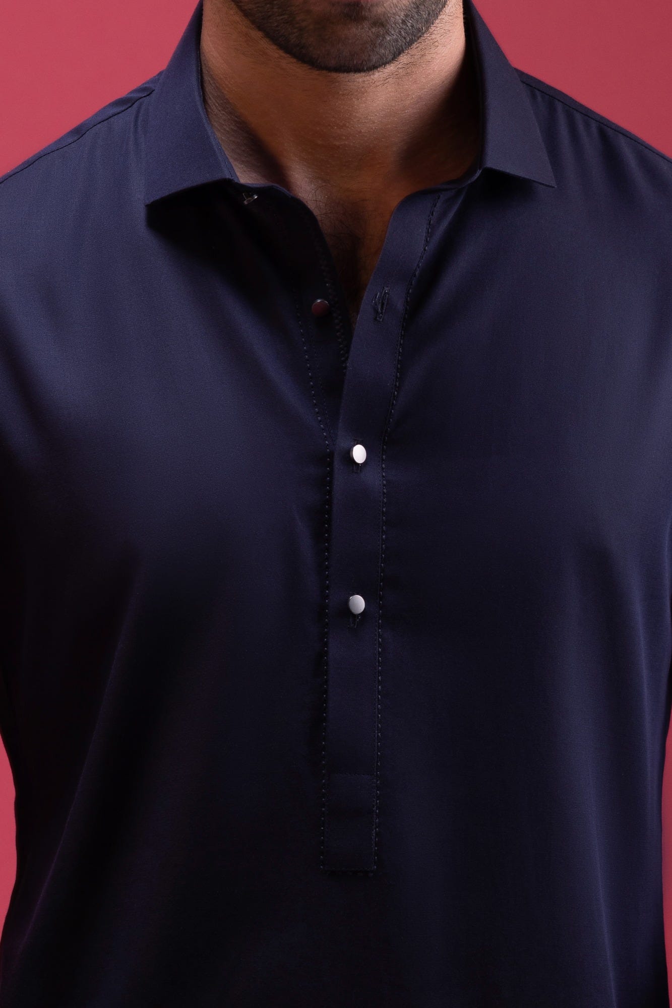 SWITZERLAND - NAVY BLENDED KAMEEZ SHALWAR