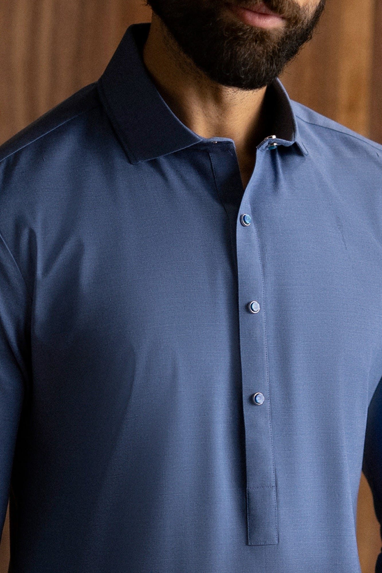 DURHAM - DENIM BLUE EXCLUSIVE KAMEEZ SHALWAR