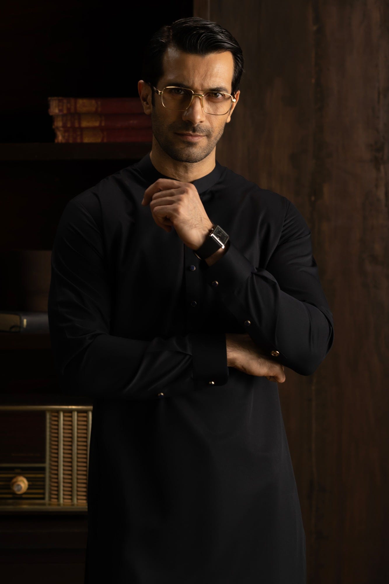 BILBAO - BLUE BLACK EXCLUSIVE KAMEEZ SHALWAR