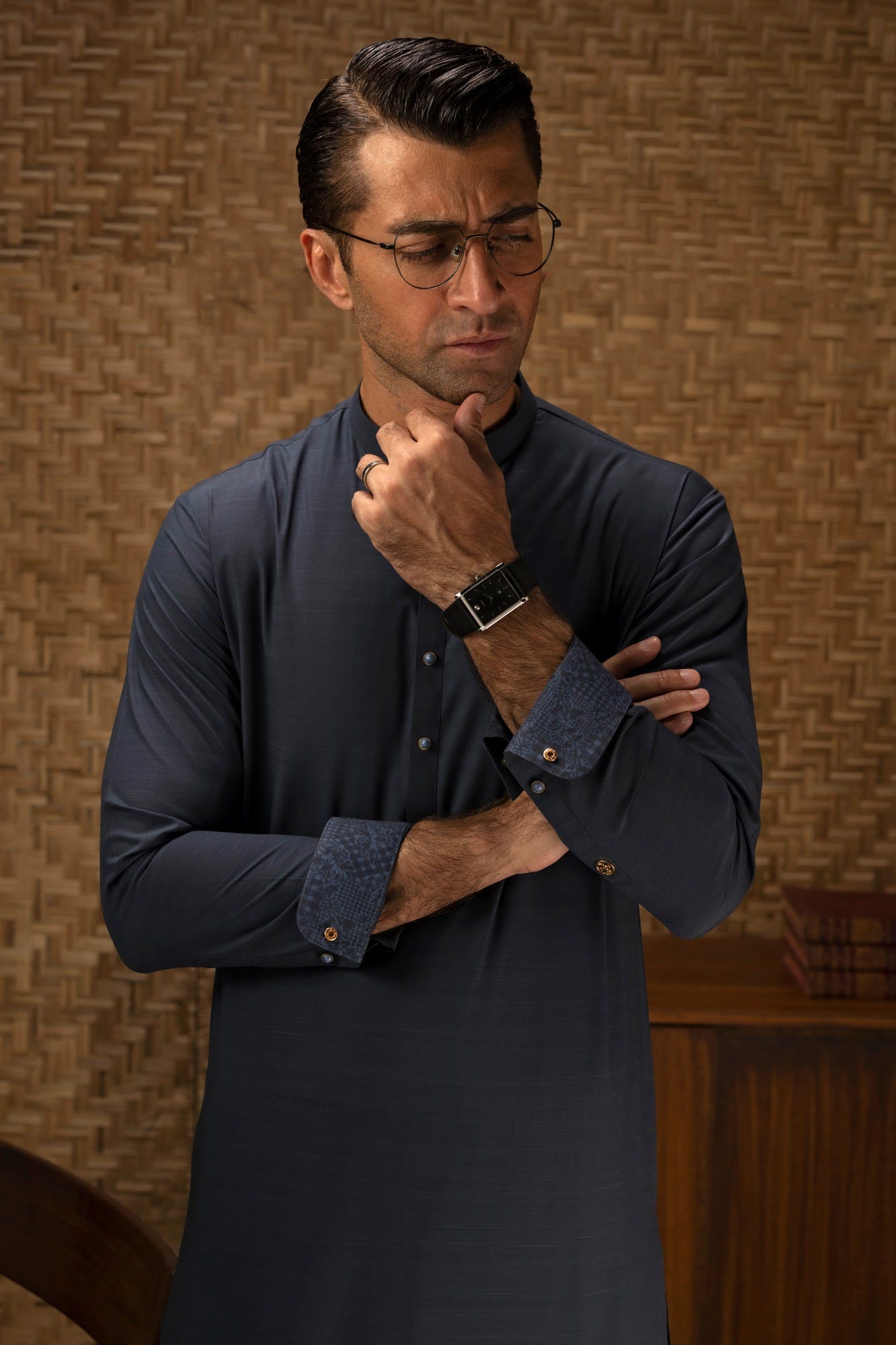 LA-PAZ - DARK TEAL EXCLUSIVE KAMEEZ SHALWAR