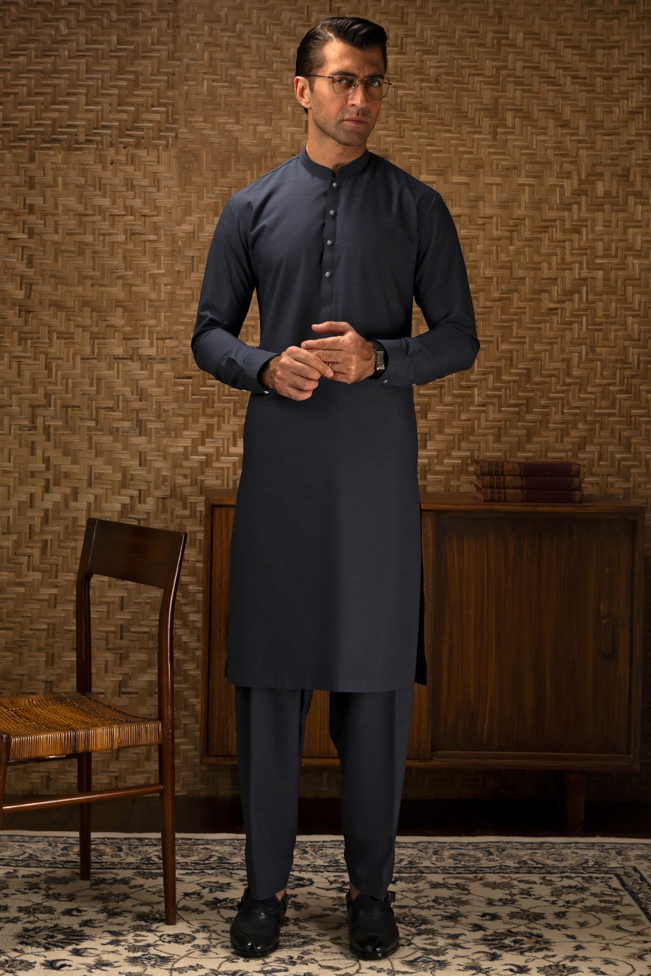 LA-PAZ - DARK TEAL EXCLUSIVE KAMEEZ SHALWAR